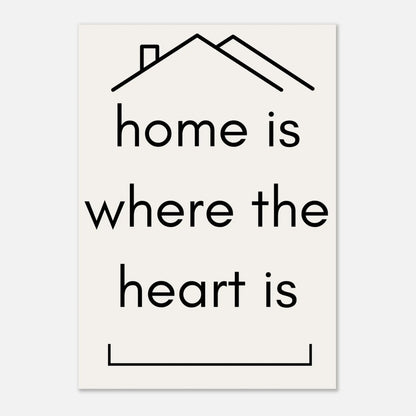 Poster Home is where the heart is