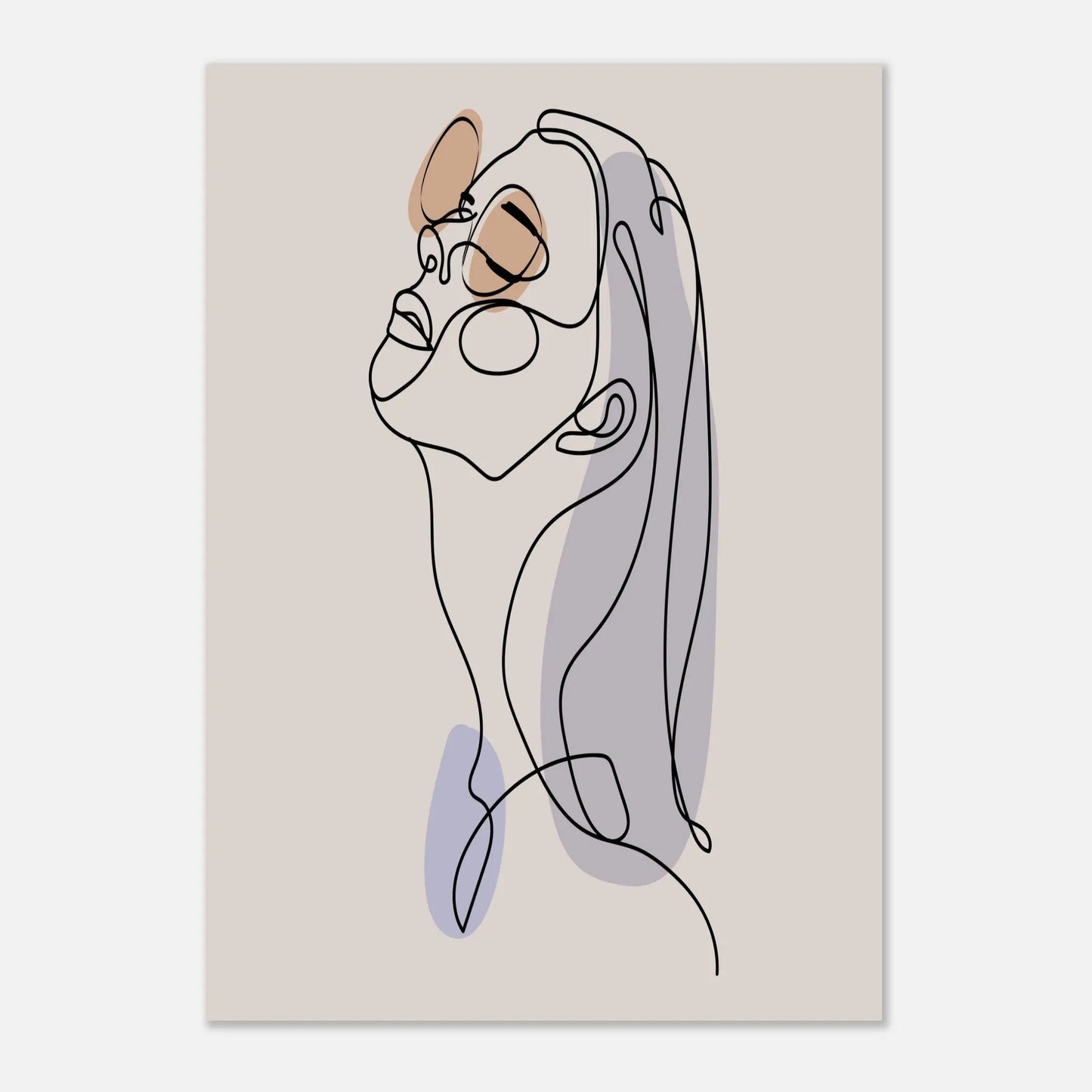 Poster Modern Line Art Woman