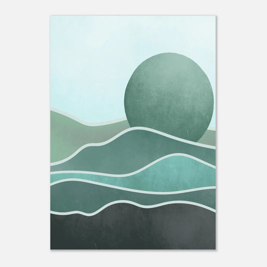 Poster Paysage Minimaliste Abstrait