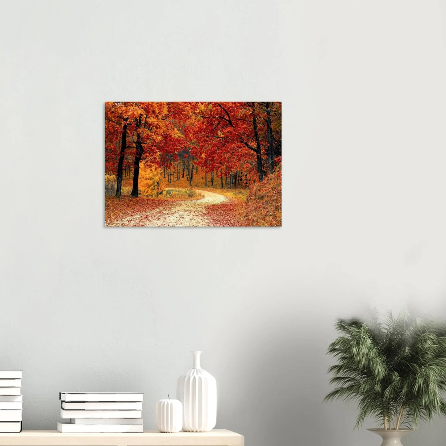 Poster - Autumn Road in the Forest