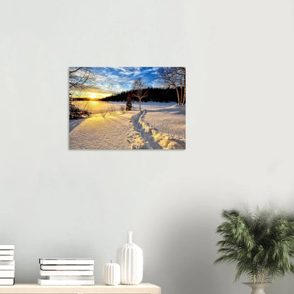 Poster Coucher de Soleil Hivernal